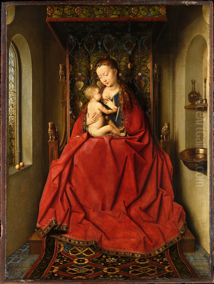 Lucca Madonna Oil Painting by Jan Van Eyck