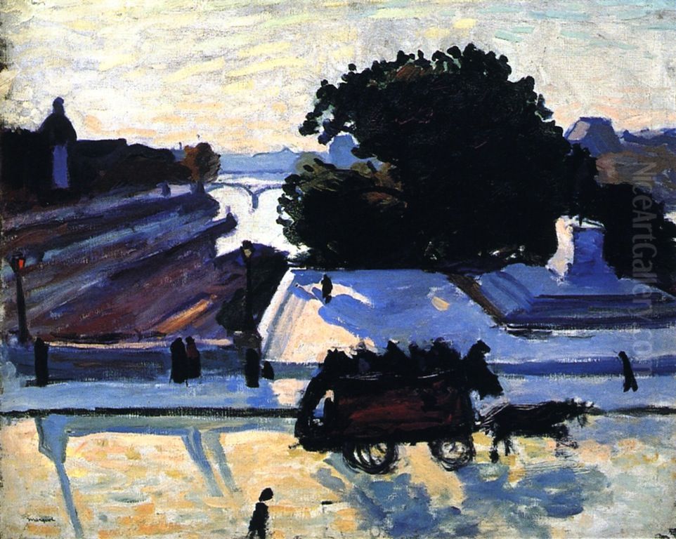 The Louvre Embankment and the Pont-Neuf in Paris Oil Painting by Albert Marquet