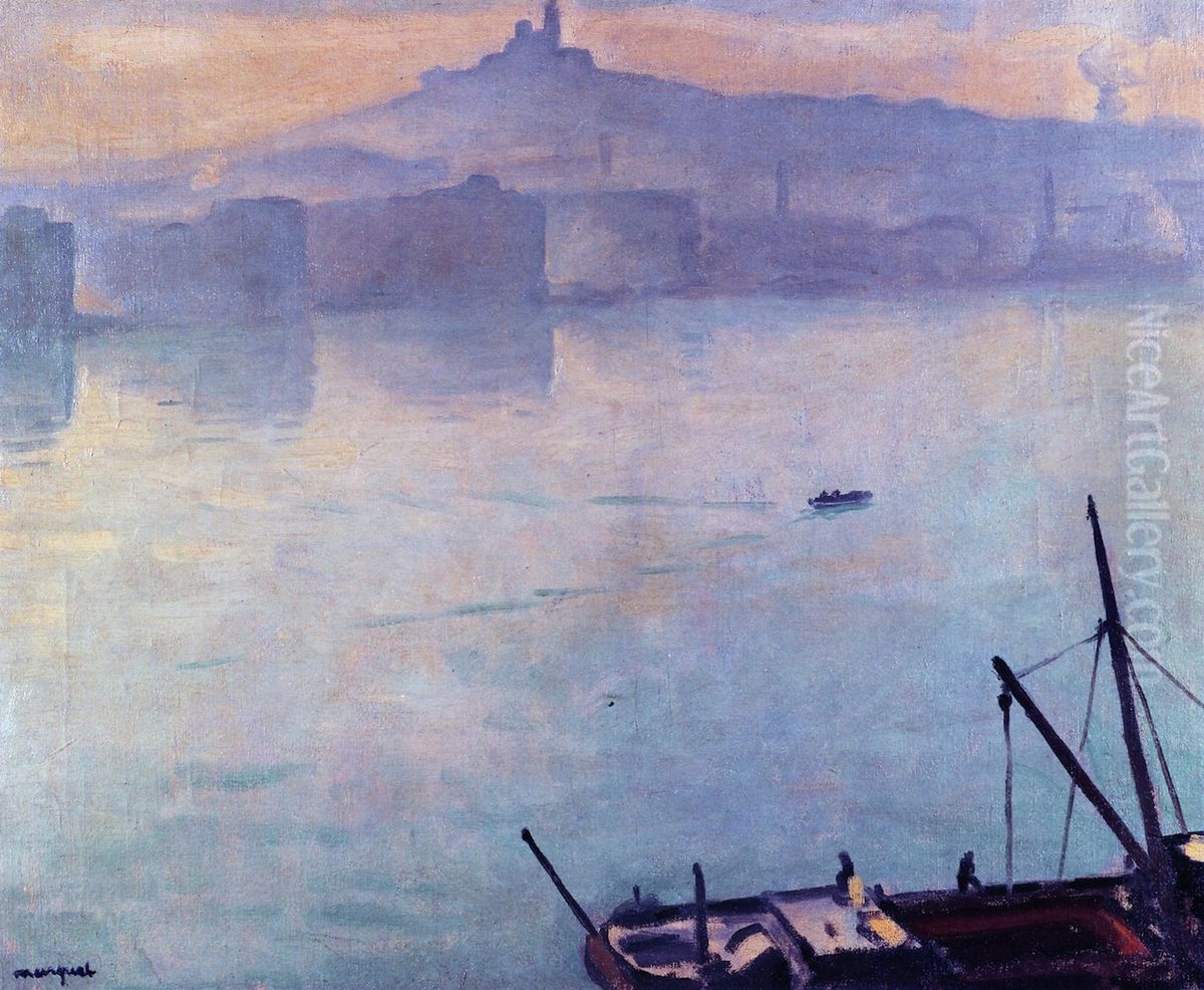 The Port of Marseille, 1918 Oil Painting by Albert Marquet