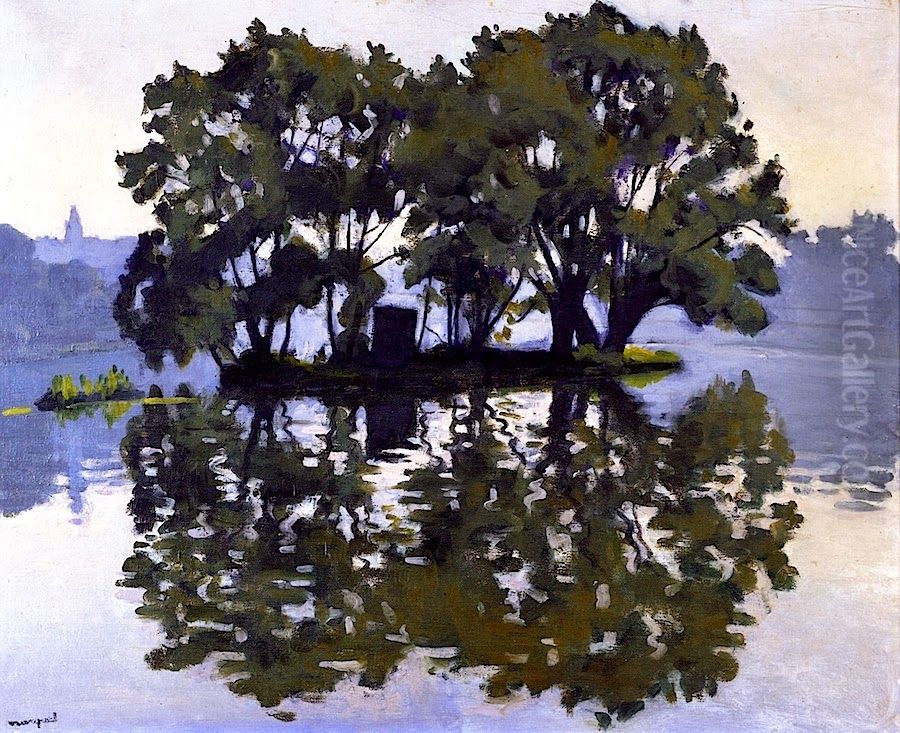 L'Ile aux cygnes Oil Painting by Albert Marquet