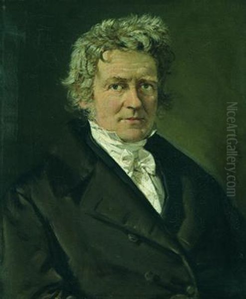 Fr. Wilh. Bessel Oil Painting by Christian Albrecht Jensen