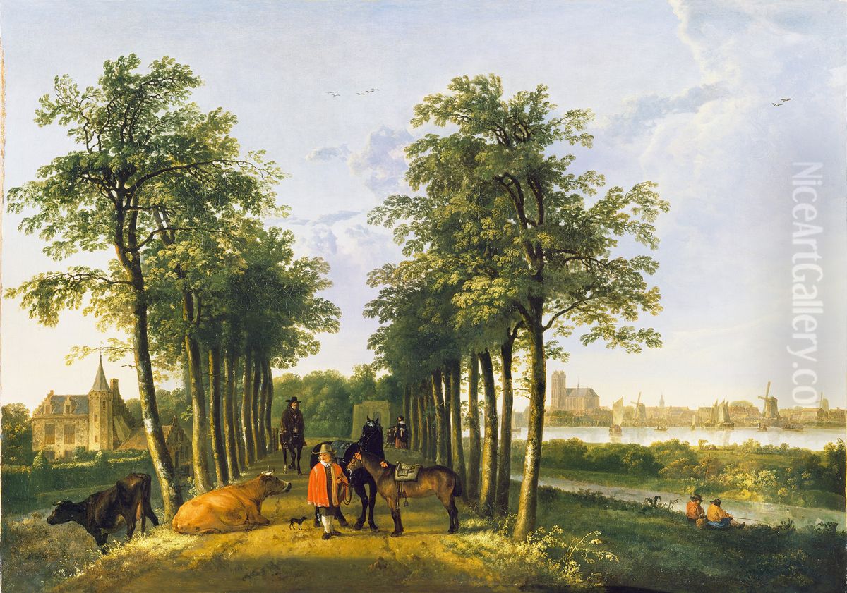 The Avenue at Meerdervoort Oil Painting by Aelbert Cuyp