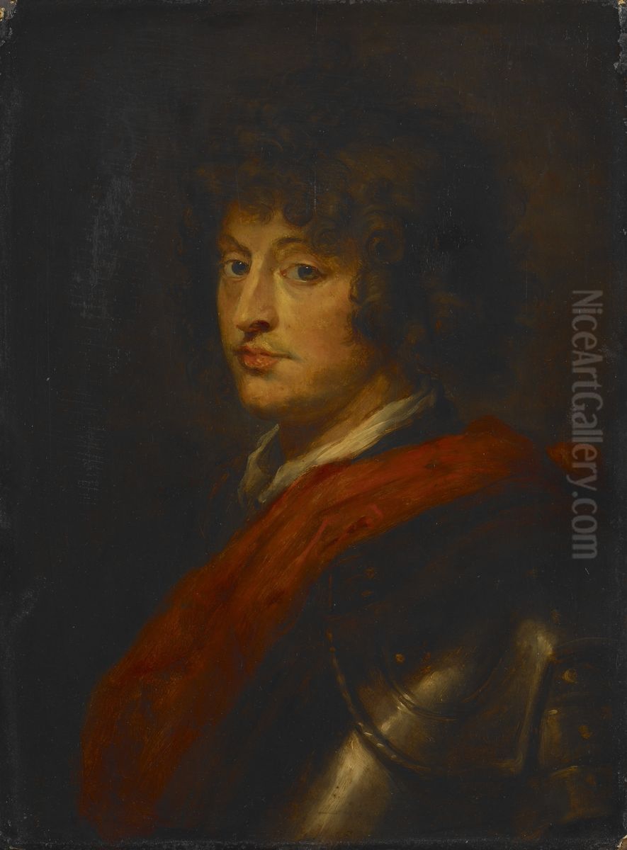 Young Man in Armor Oil Painting by (studio of) Rubens, Peter Paul