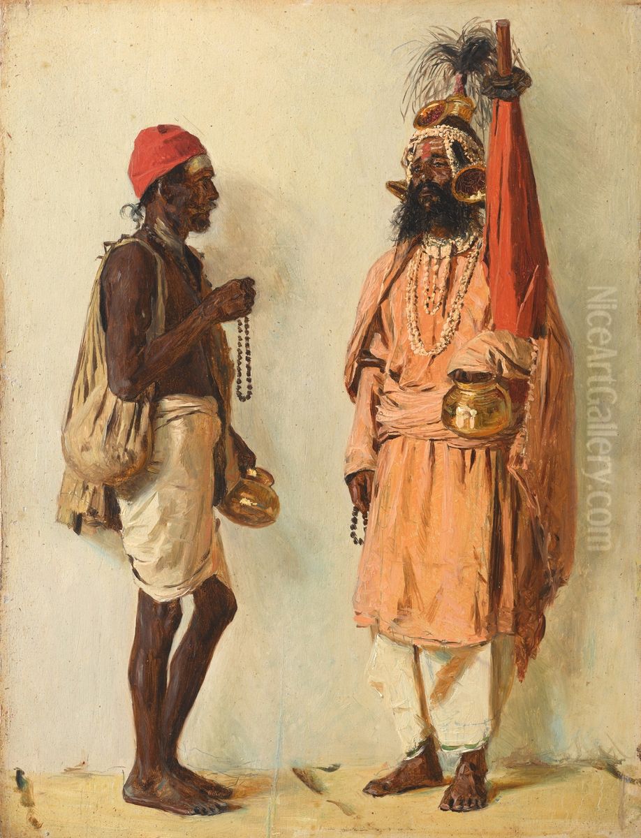 Fakirs Oil Painting by Vasily Vereshchagin