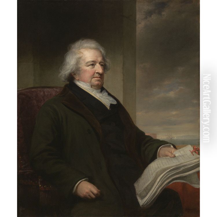 Gulian Crommelin Verplanck Oil Painting by Daniel Huntington