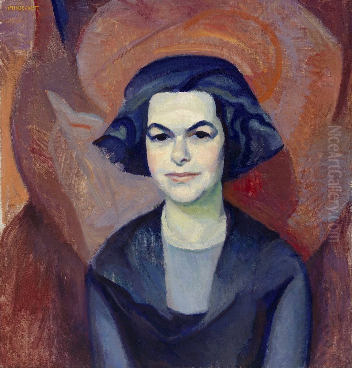 Theresa Helburn Oil Painting by Marion H. Beckett