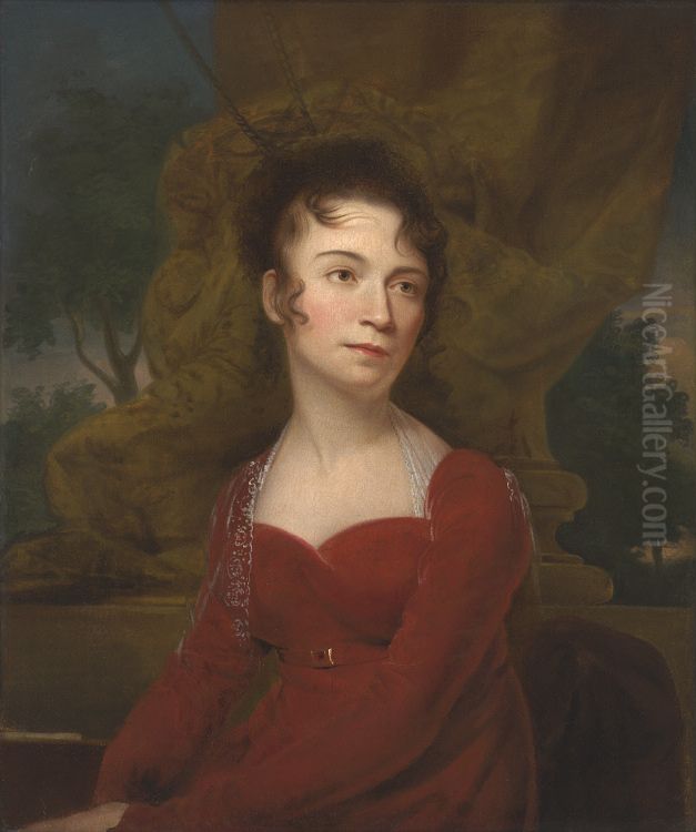 Juliana Westray Wood Oil Painting by Rembrandt Peale