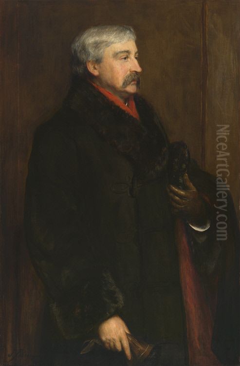 Bret Harte Oil Painting by John Pettie