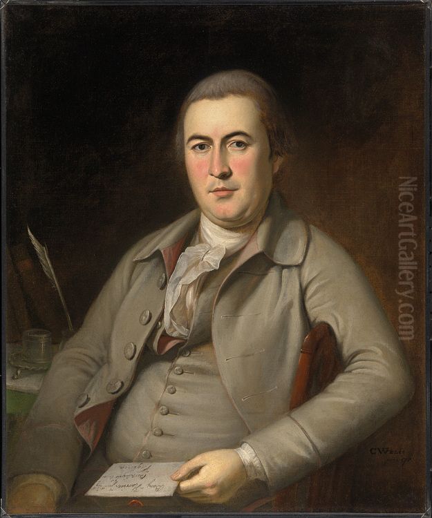 Benjamin Harrison, Jr. Oil Painting by Charles Willson Peale