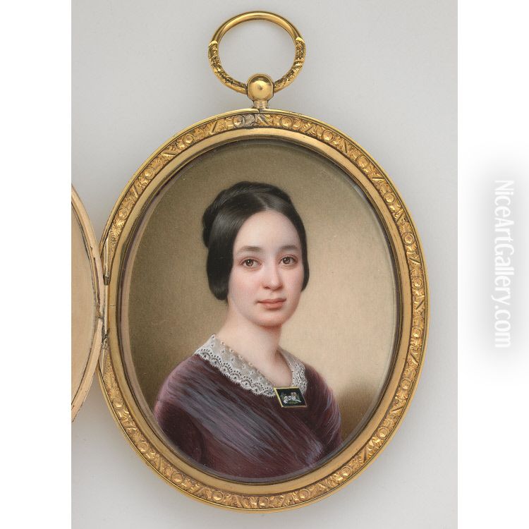 Varina Howell Davis Oil Painting by John Wood Dodge