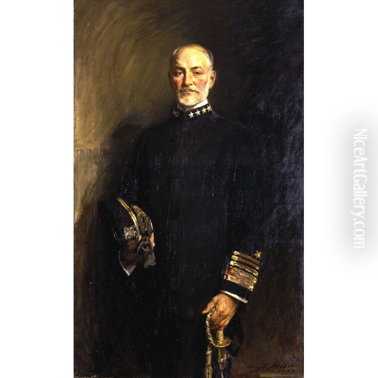 William Sowden Sims Oil Painting by Irving Ramsay Wiles