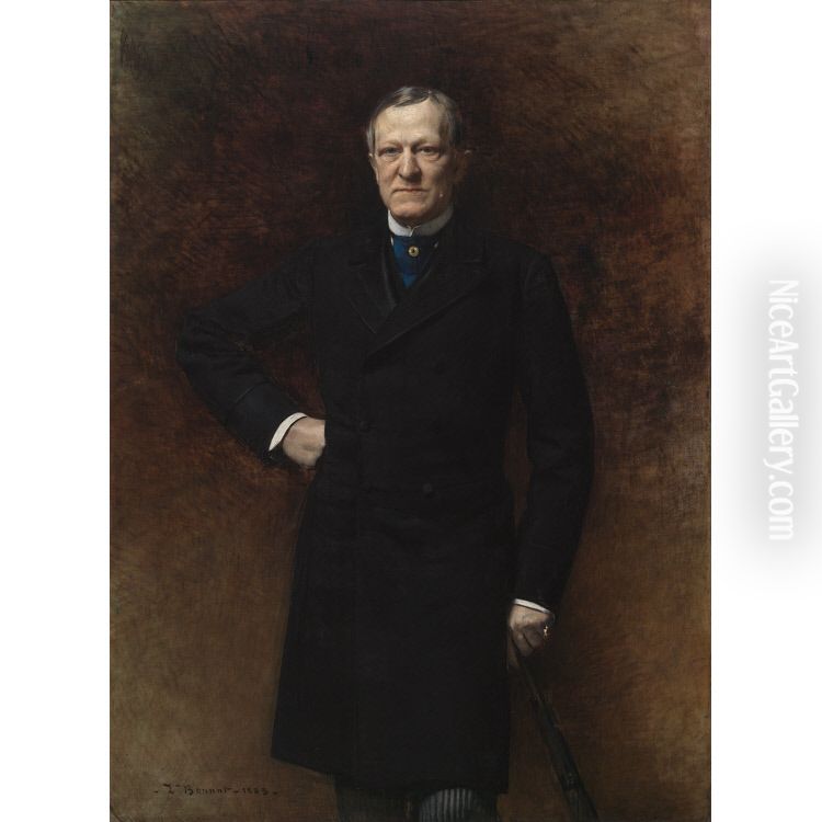 Levi Parsons Morton Oil Painting by Leon Bonnat
