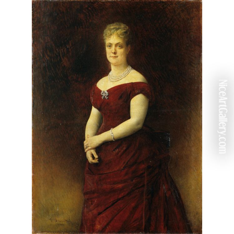 Anna L. R. S. Morton Oil Painting by Leon Bonnat