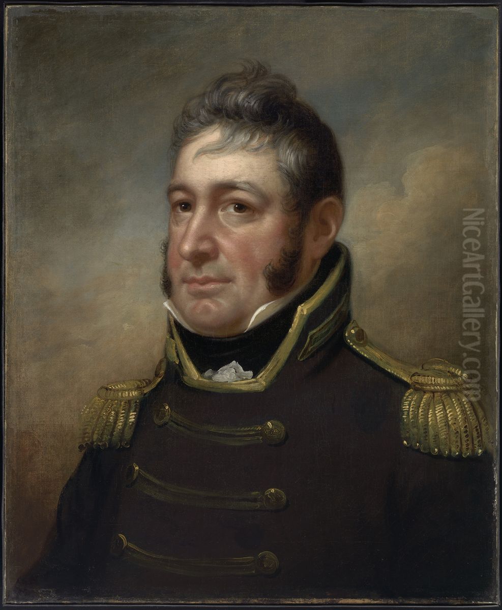 William Bainbridge Oil Painting by Rembrandt Peale