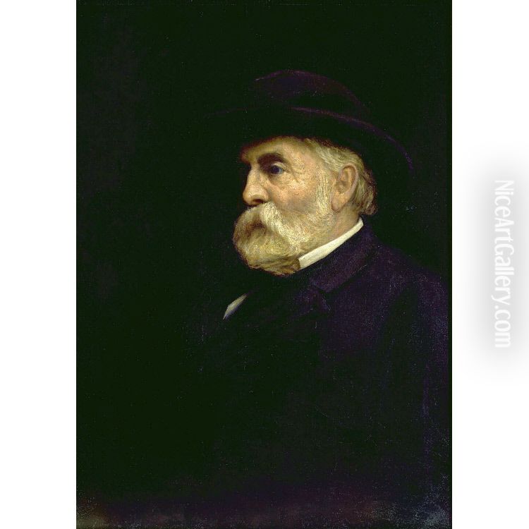 Collis Potter Huntington Oil Painting by Francis Lathrop