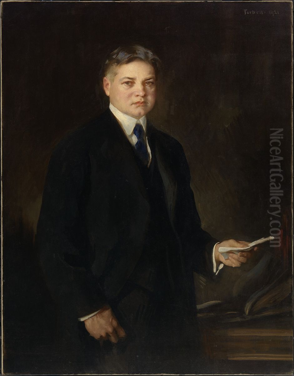 Herbert Hoover Oil Painting by Edmund Charles Tarbell