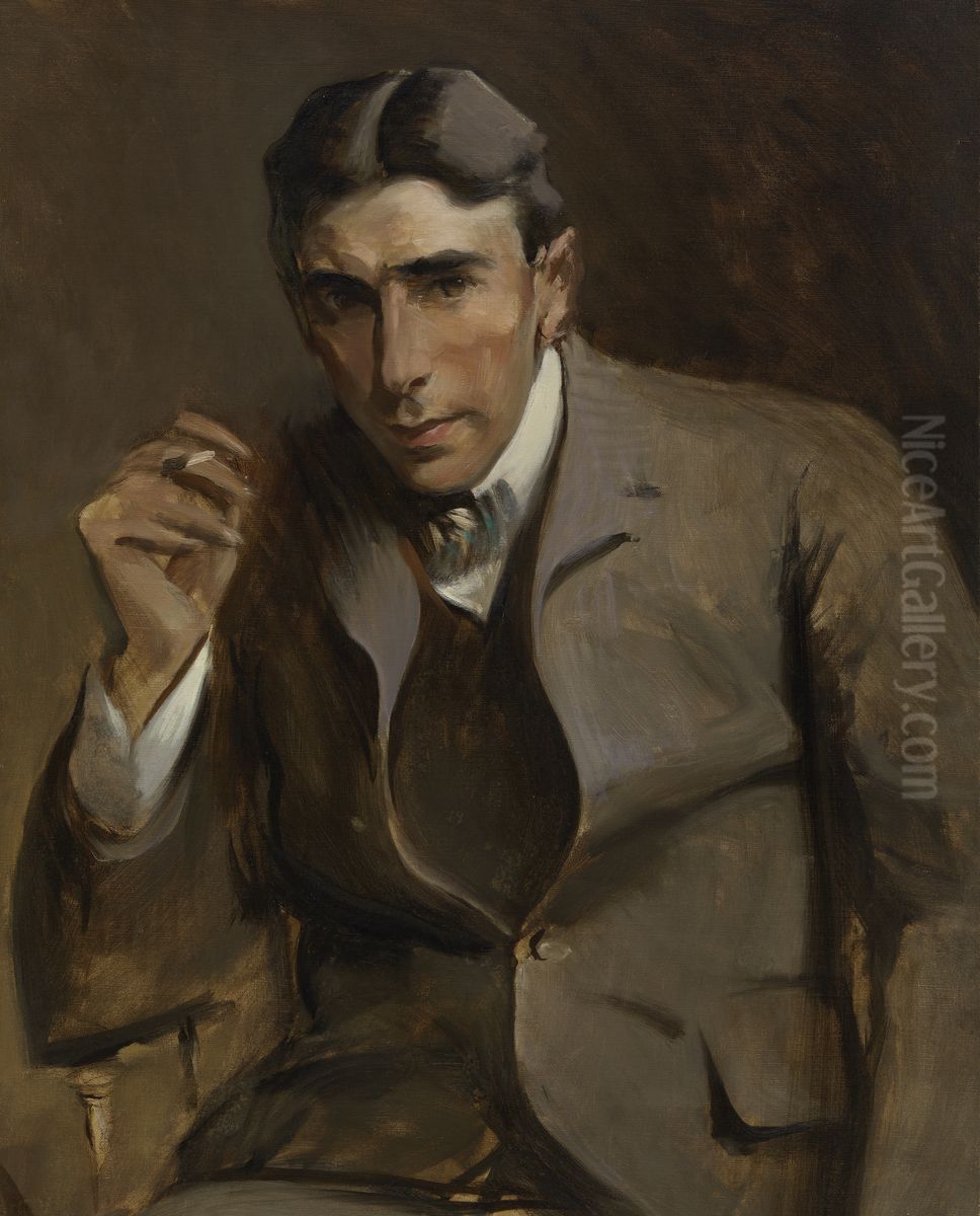 Newton Booth Tarkington Oil Painting by John White Alexander