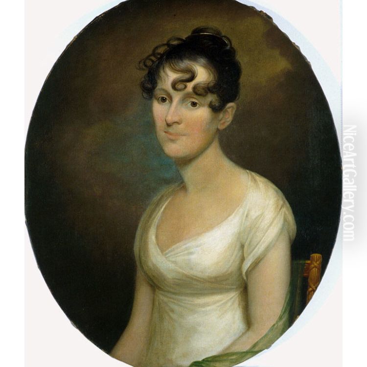 Elizabeth Washington Gamble Wirt Oil Painting by Cephas Giovanni Thompson