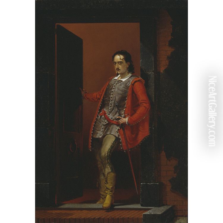 Edwin Booth Oil Painting by Thomas Hicks
