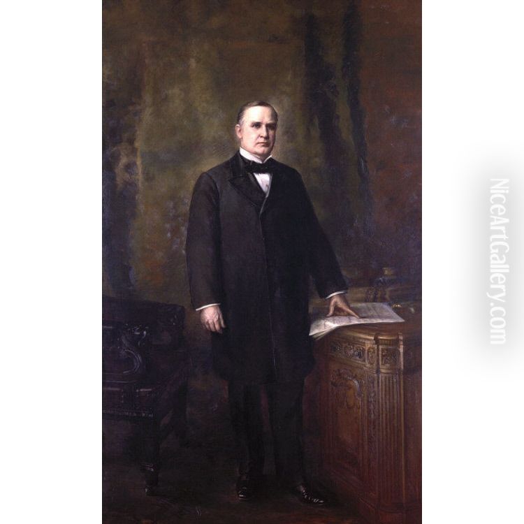 William McKinley Oil Painting by Charles Ayer Whipple