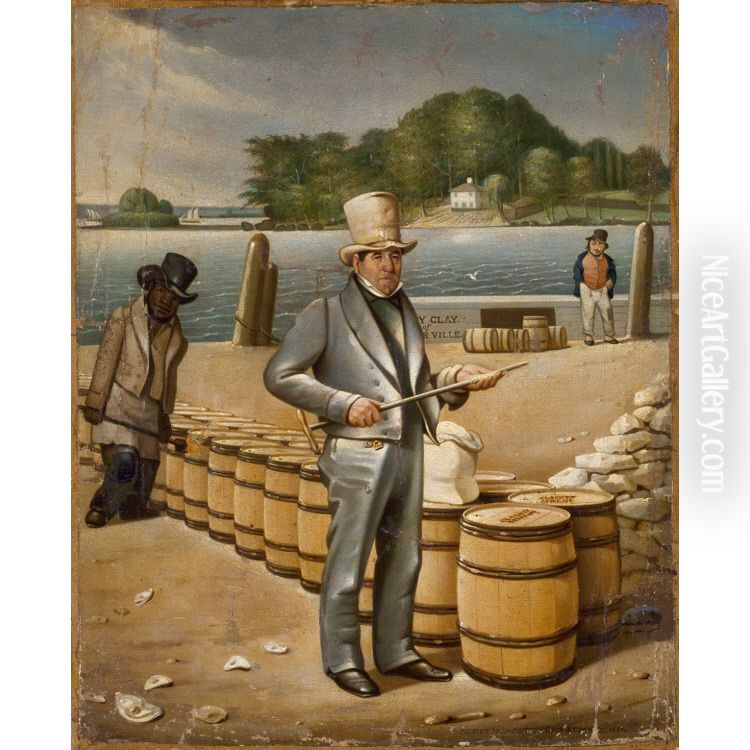 George Shoemaker Inspecting Flour for the Port of Georgetown Oil Painting by James Alexander Simpson