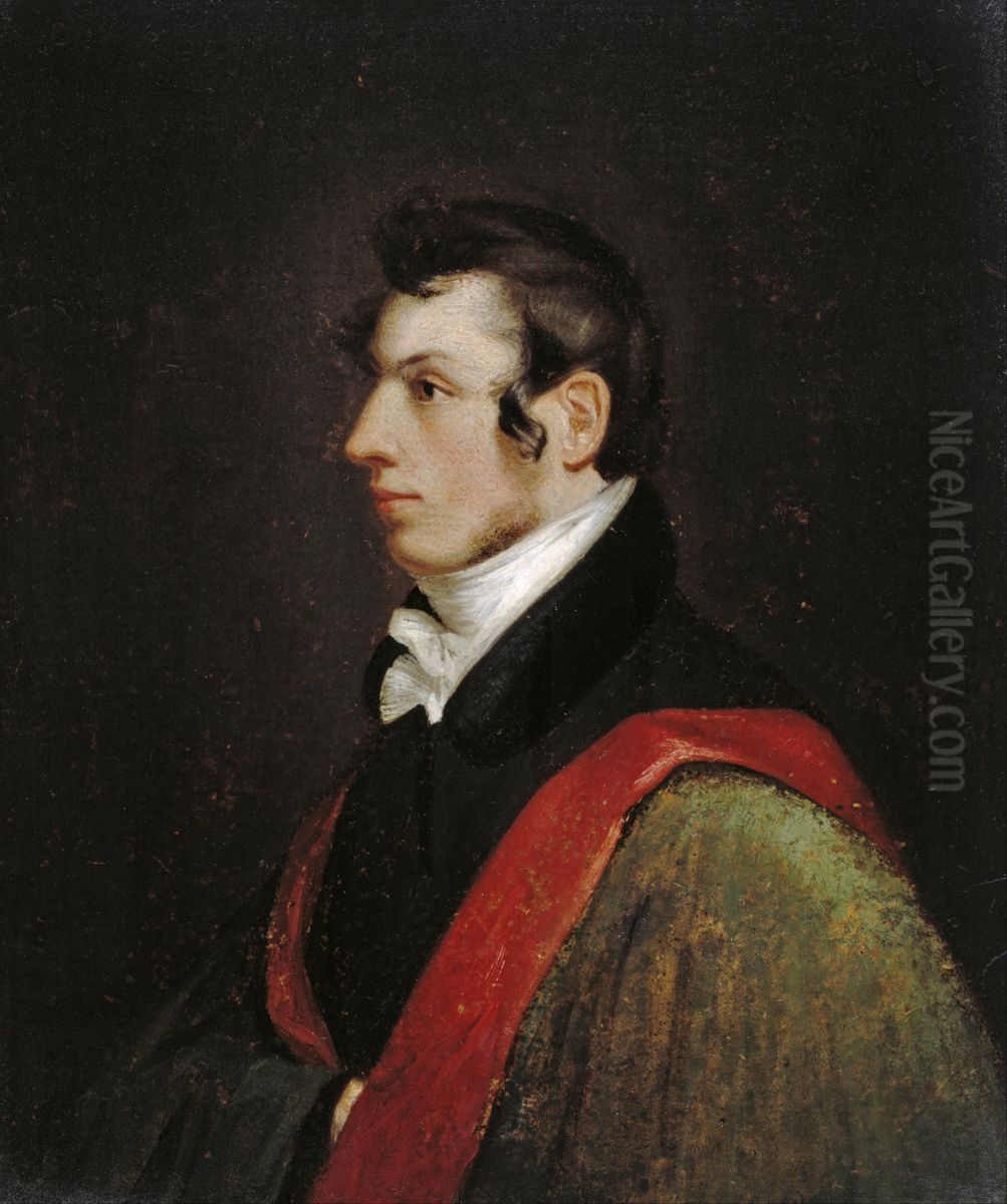 Samuel F. B. Morse Self-Portrait Oil Painting by Samuel Finley Breese Morse