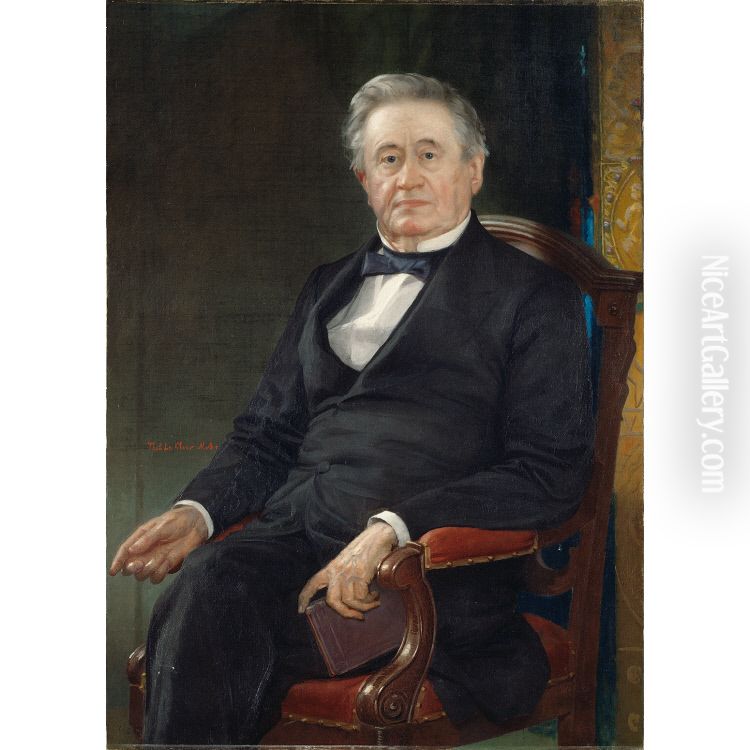 Joseph Henry Oil Painting by Thomas Le Clear