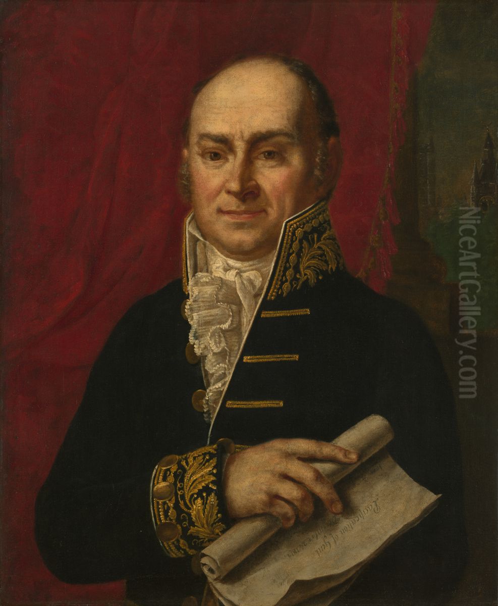 John Quincy Adams Oil Painting by Pieter Van Huffel