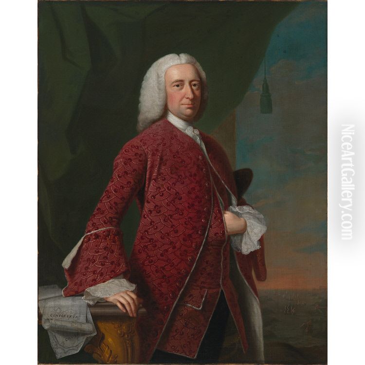 William Shirley Oil Painting by Thomas Hudson
