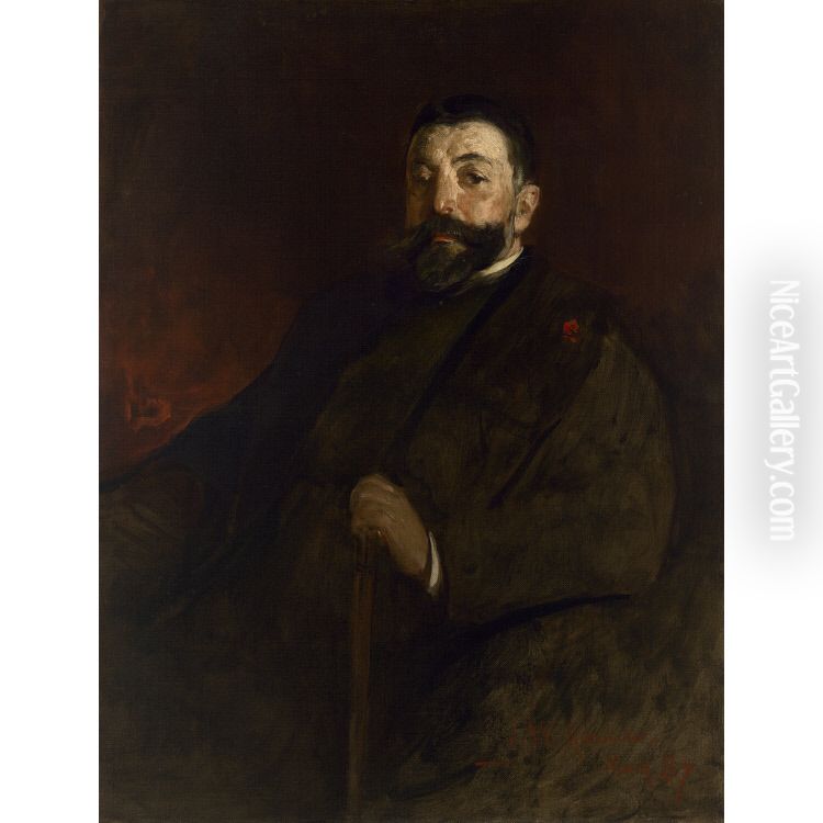 Thomas Nast Oil Painting by John White Alexander