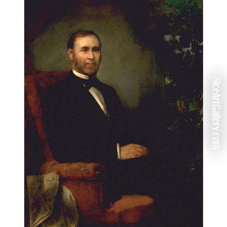 Alexander Turney Stewart Oil Painting by Thomas Le Clear