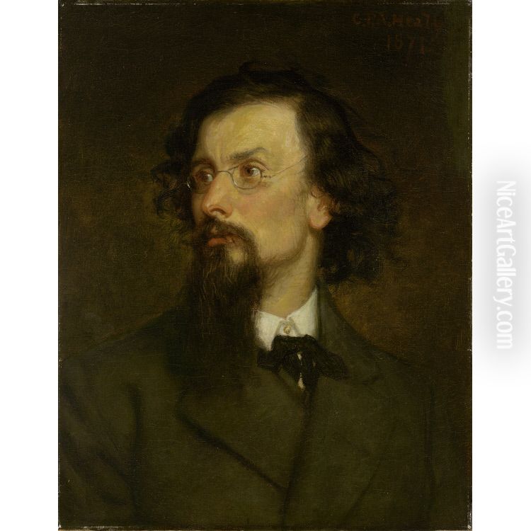 George Inness Oil Painting by George Peter Alexander Healy