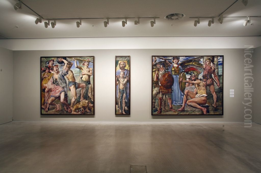 Wandschmuck der Villa Katzenellenbogen Oil Painting by Lovis (Franz Heinrich Louis) Corinth