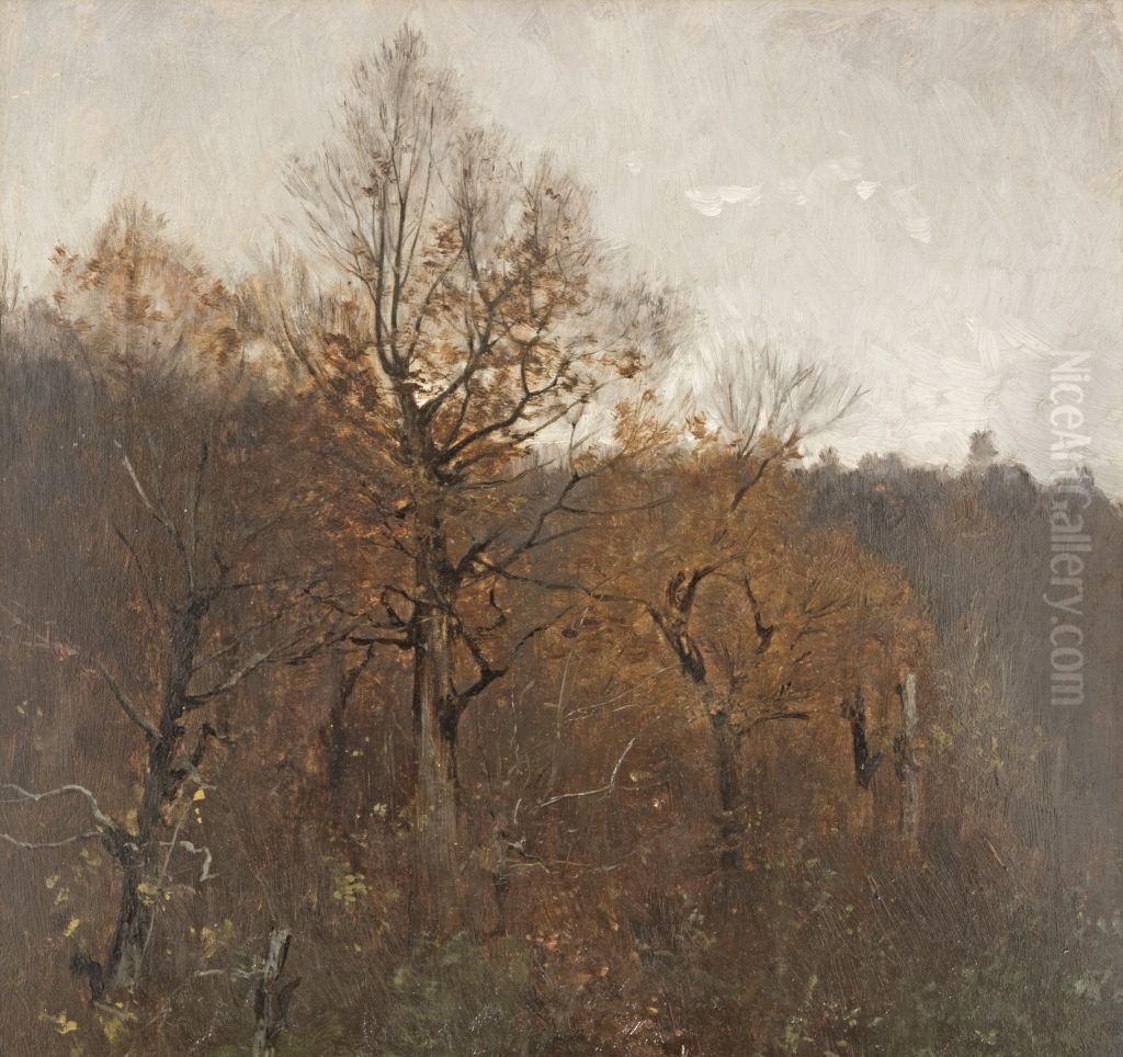 Waldlandschaft Oil Painting by Fritz von Uhde