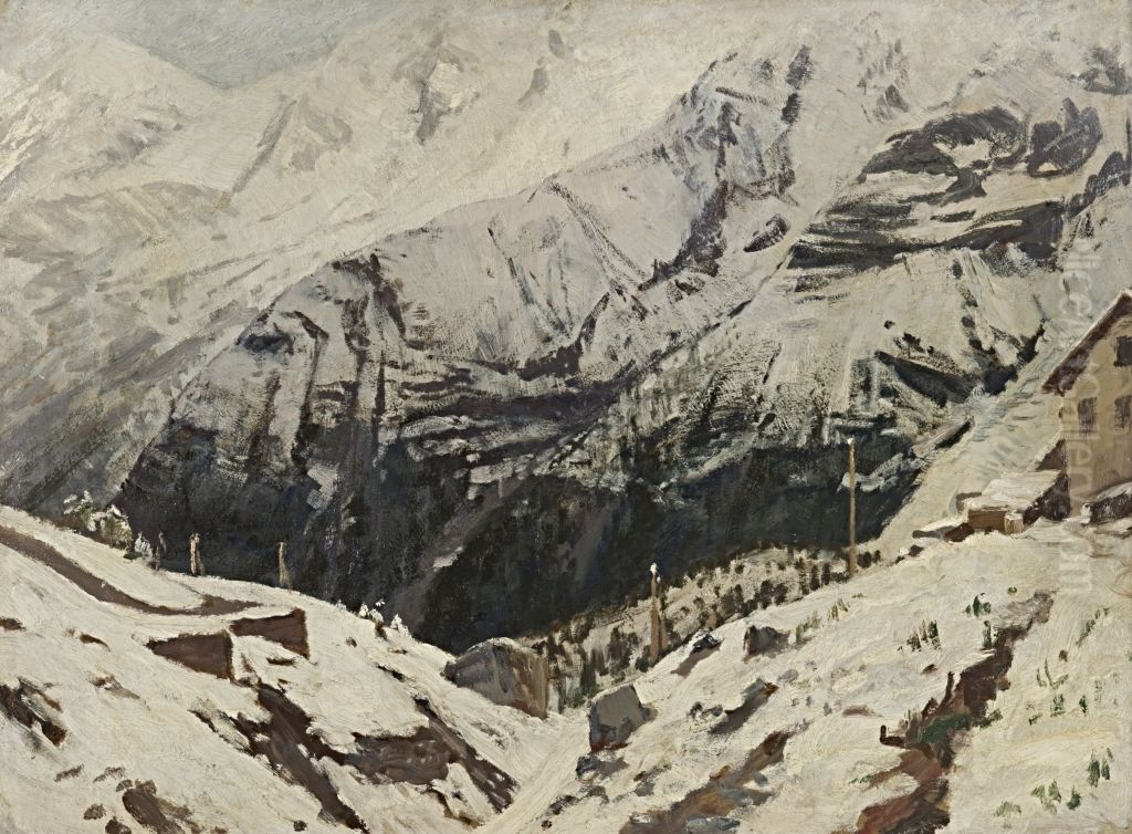 Fjordlandschaft Oil Painting by Walter Leistikow