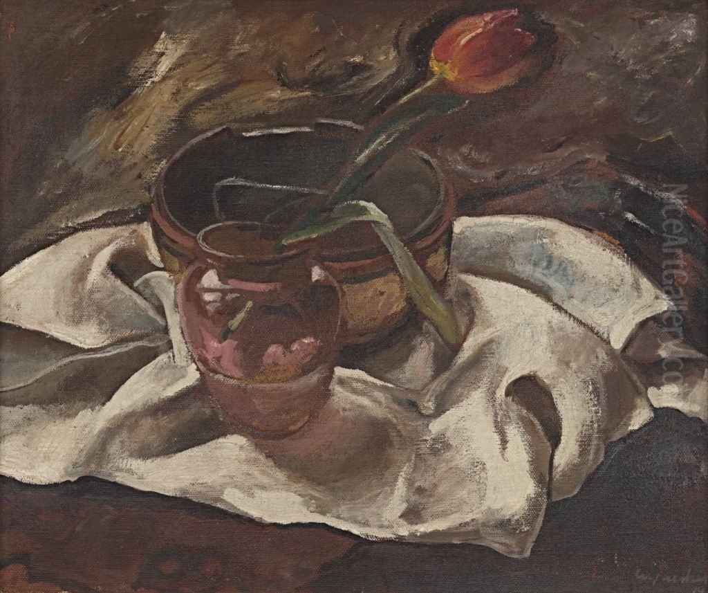 Stilleben Oil Painting by Willy Jaeckel