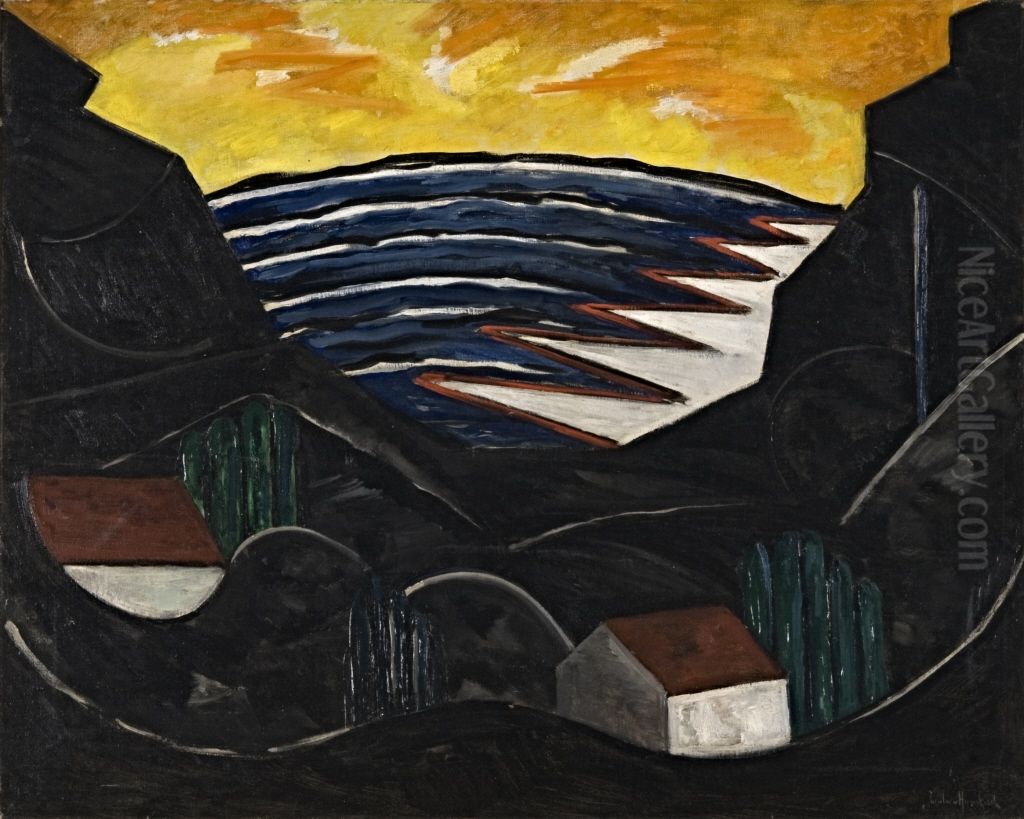Landschaft, Bild I Oil Painting by Jacoba van Heemskerck
