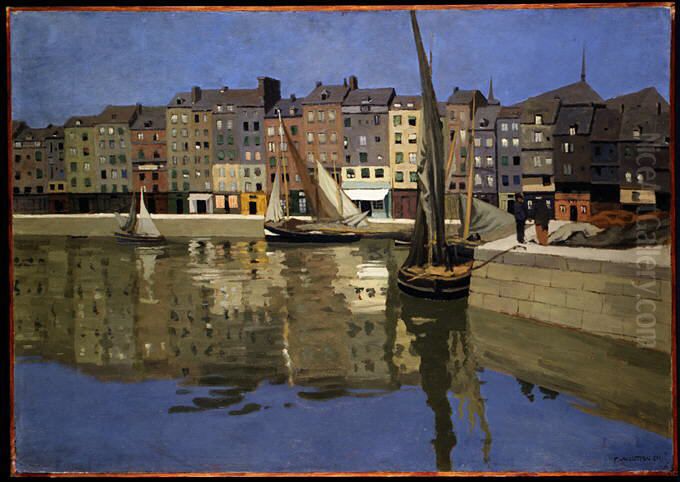 The Port of Honfleur at Night Oil Painting by Felix Vallotton