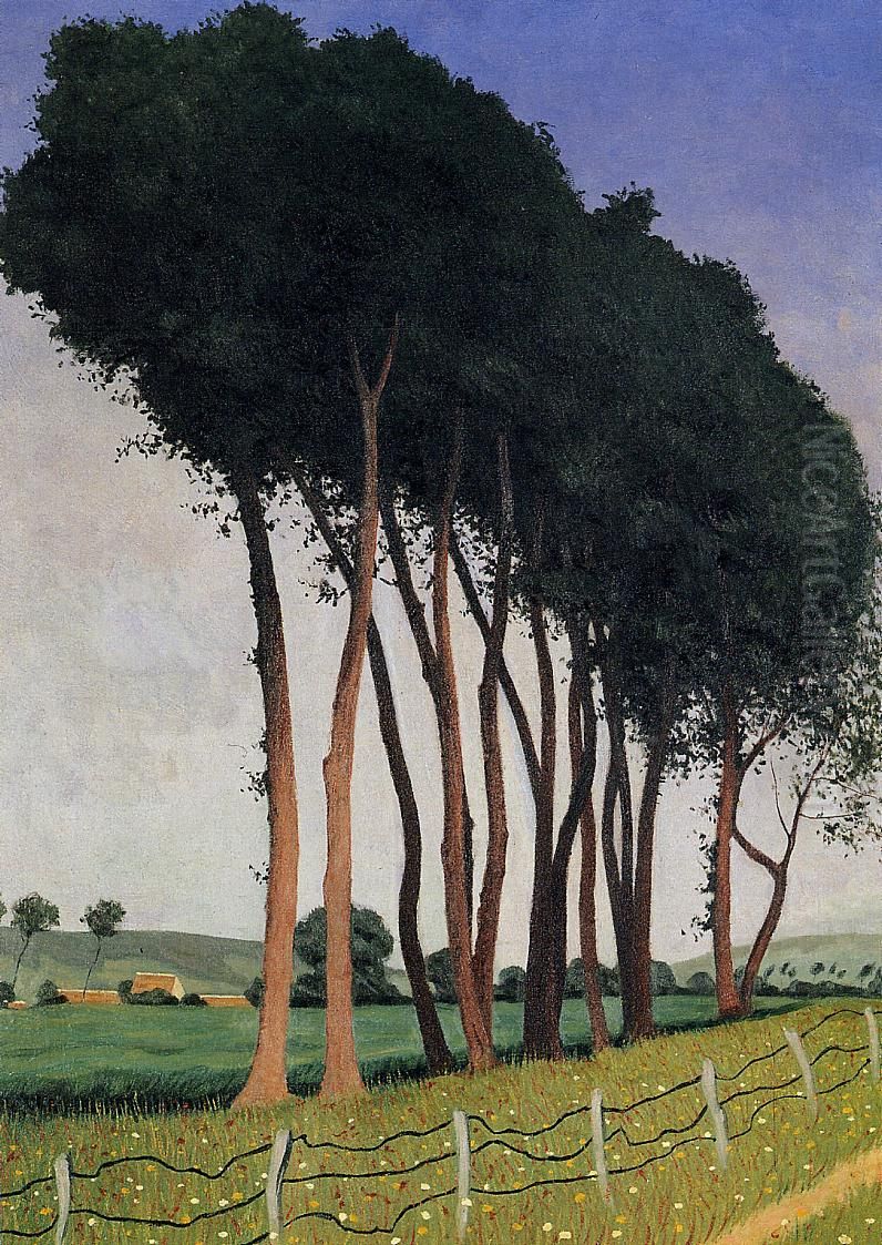Famille d'arbres Oil Painting by Felix Vallotton