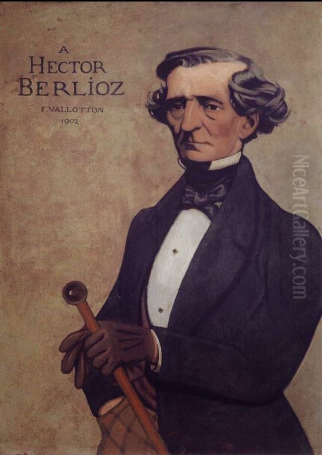 Portrait d'Hector Berlioz Oil Painting by Felix Vallotton