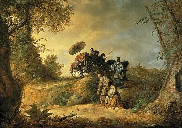 Baptism of the Eunuch Oil Painting by Aelbert Cuyp