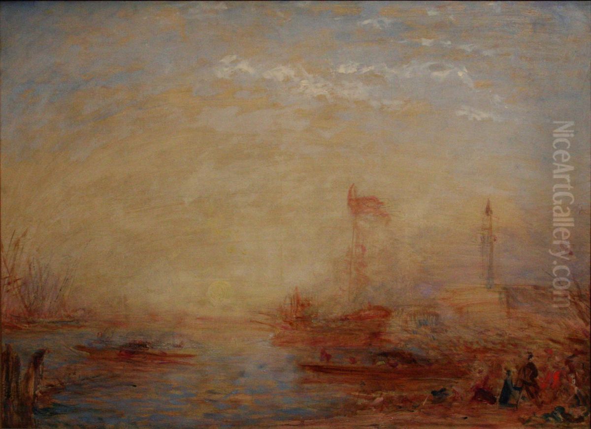 Venice, the Bucentaure Oil Painting by Felix Ziem
