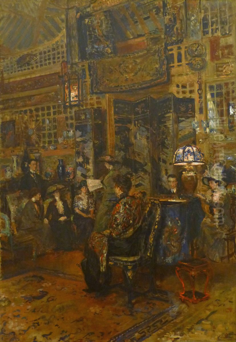 The Concert Oil Painting by Jacques-Emile Blanche