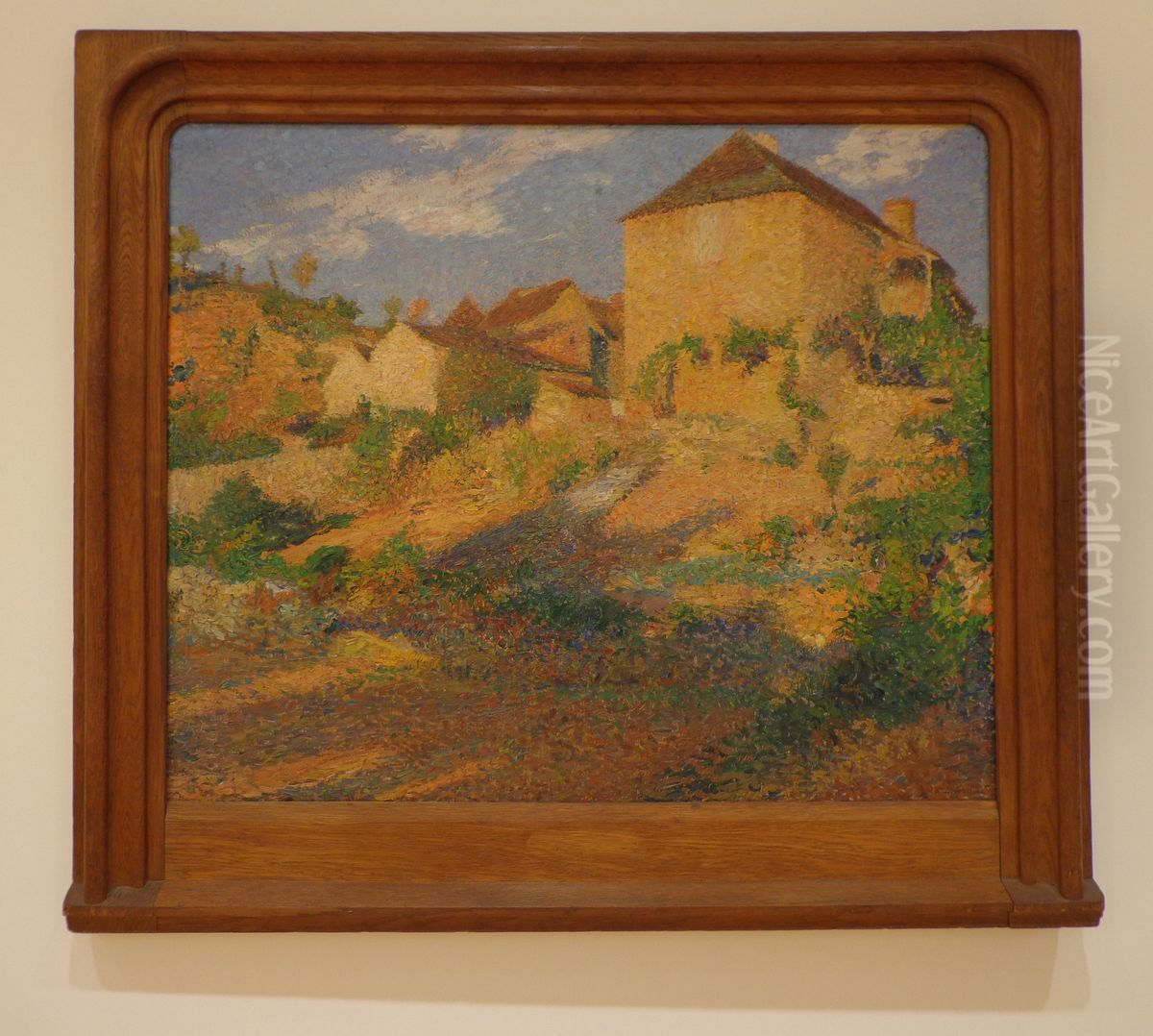 The Old Houses Oil Painting by Henri-Jean Guillaume Martin