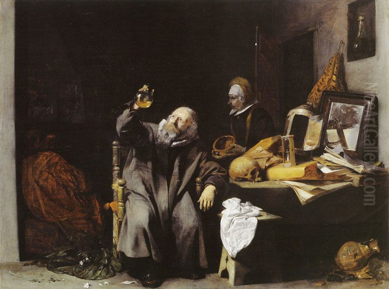 The Consultation Oil Painting by Gerard Ter Borch