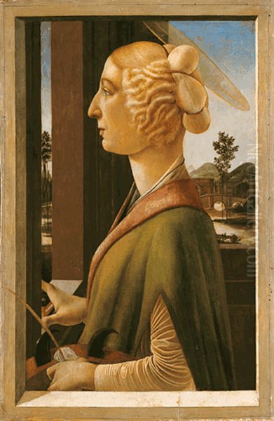 Portrait of a woman Oil Painting by Sandro Botticelli