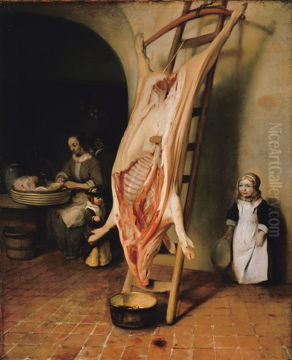 Het geslacht varken Oil Painting by Barent Fabritius