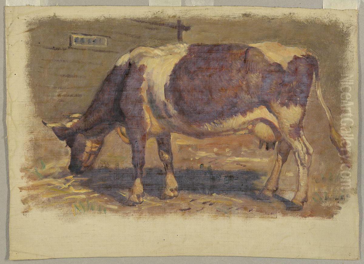 Painting, Studies. Cows, August 1876 Oil Painting by Samuel Colman