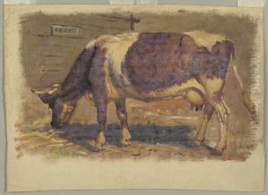 Painting, Studies. Cows, August 1876