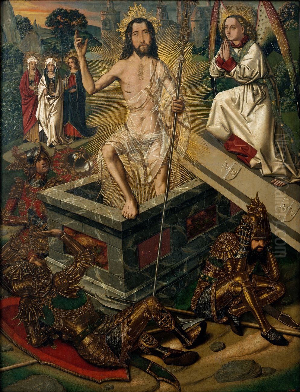 Resurrection Oil Painting by Bartolome Bermejo